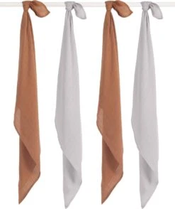 Jollein Hydrofiele Doek Small 70x70cm Bamboe Katoen - Caramel - 4 Stuks -Winkel Voor Babyverzorgingsproducten 1007x1200 3