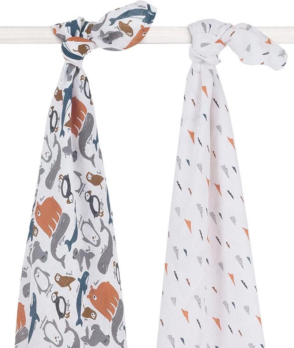 Jollein Hydrofiel Multidoek Spot 115x115cm - Caramel - 2 Stuks 12 Jollein Hydrofiel Multidoek Spot 115x115cm - Caramel - 2 Stuks - Afbeelding 10