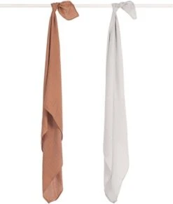 Jollein Hydrofiele Doek Large 115x115cm Bamboe Katoen - Ash Green - 2 Stuks -Winkel Voor Babyverzorgingsproducten 1018x1200