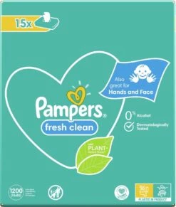Pampers® Pampers Fresh Clean Billendoekjes - 1200 Doekjes -Winkel Voor Babyverzorgingsproducten 1020x1200 1