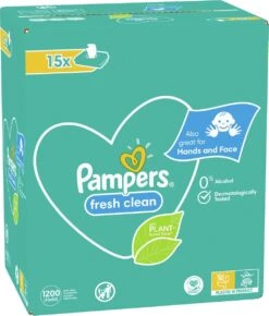 Pampers® Pampers Fresh Clean Billendoekjes - 1200 Doekjes -Winkel Voor Babyverzorgingsproducten 1023x1200 3