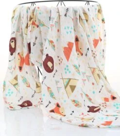 2 Stuks - Hydrofiele Doek XL - 120x120 Cm - Inbakerdoek - Tipi Tent Beer - Safari Dieren - Swaddle Doek Groot - Hydrofiele Luier -Winkel Voor Babyverzorgingsproducten 1059x1200 4