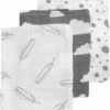 Meyco Hydrofiele Washandjes 3-pack - Feathers-Clouds-Dots - Grijs/Wit -Winkel Voor Babyverzorgingsproducten 1080x1200