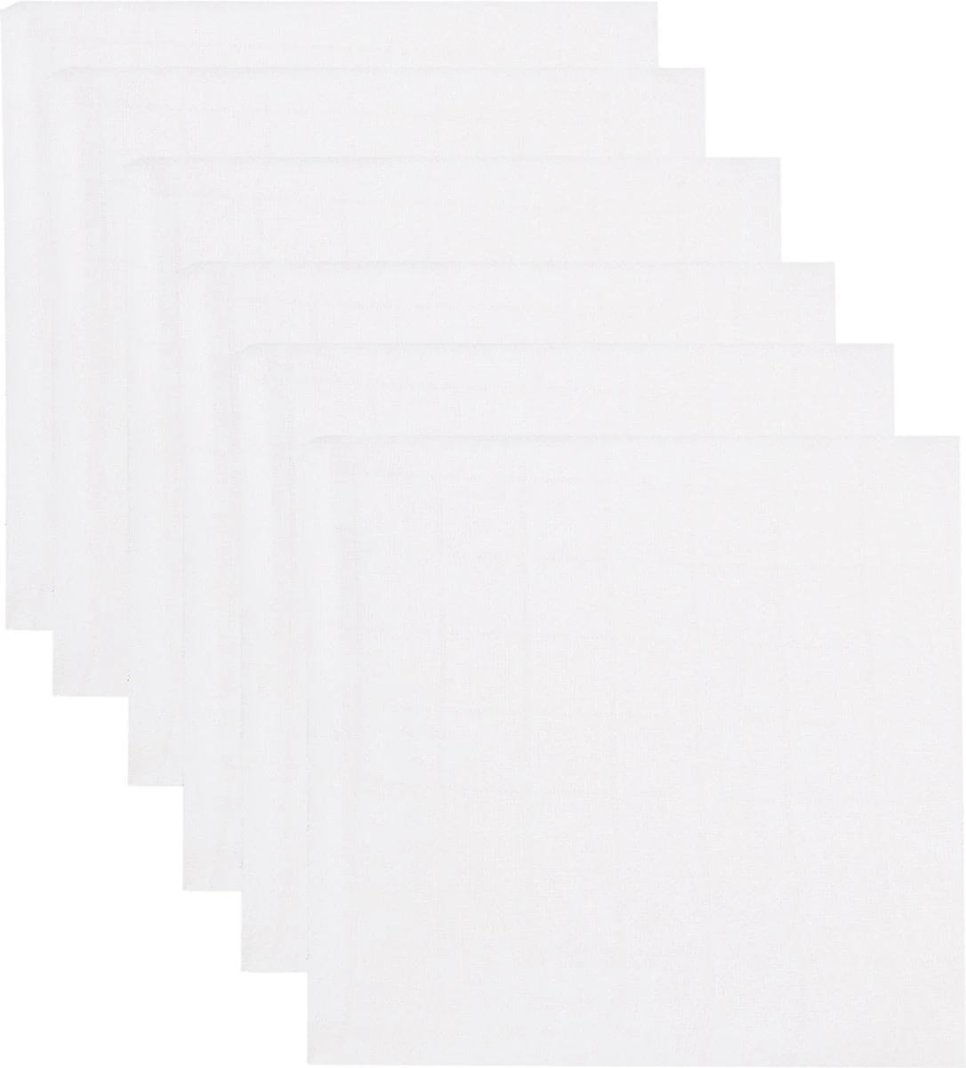 MamaLoes Wit 6 Stuks Hydrofiel Luiers ML105 3 MamaLoes Wit 6 Stuks Hydrofiel Luiers ML105