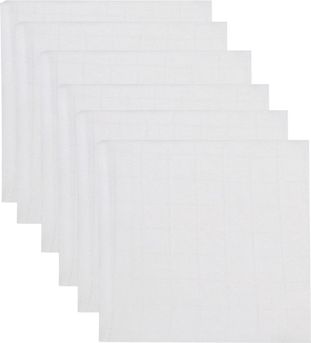 MamaLoes Wit 6 Stuks Hydrofiel Luiers ML105 5 MamaLoes Wit 6 Stuks Hydrofiel Luiers ML105 - Afbeelding 3