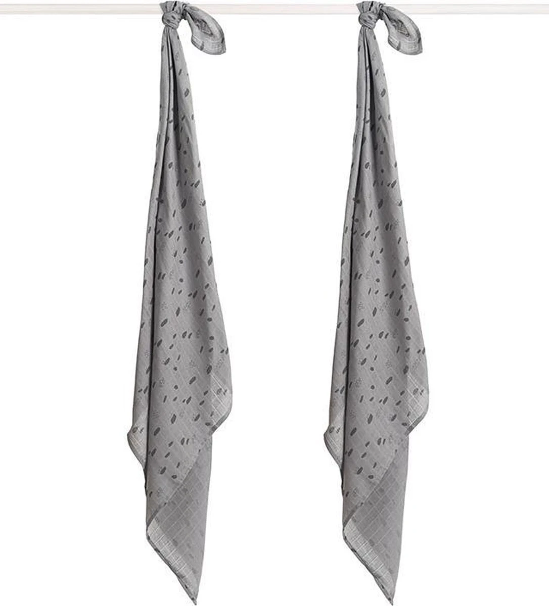 Jollein Hydrofiel Multidoek Spot 115x115cm - Storm Grey - 2 Stuks 3 Jollein Hydrofiel Multidoek Spot 115x115cm - Storm Grey - 2 Stuks