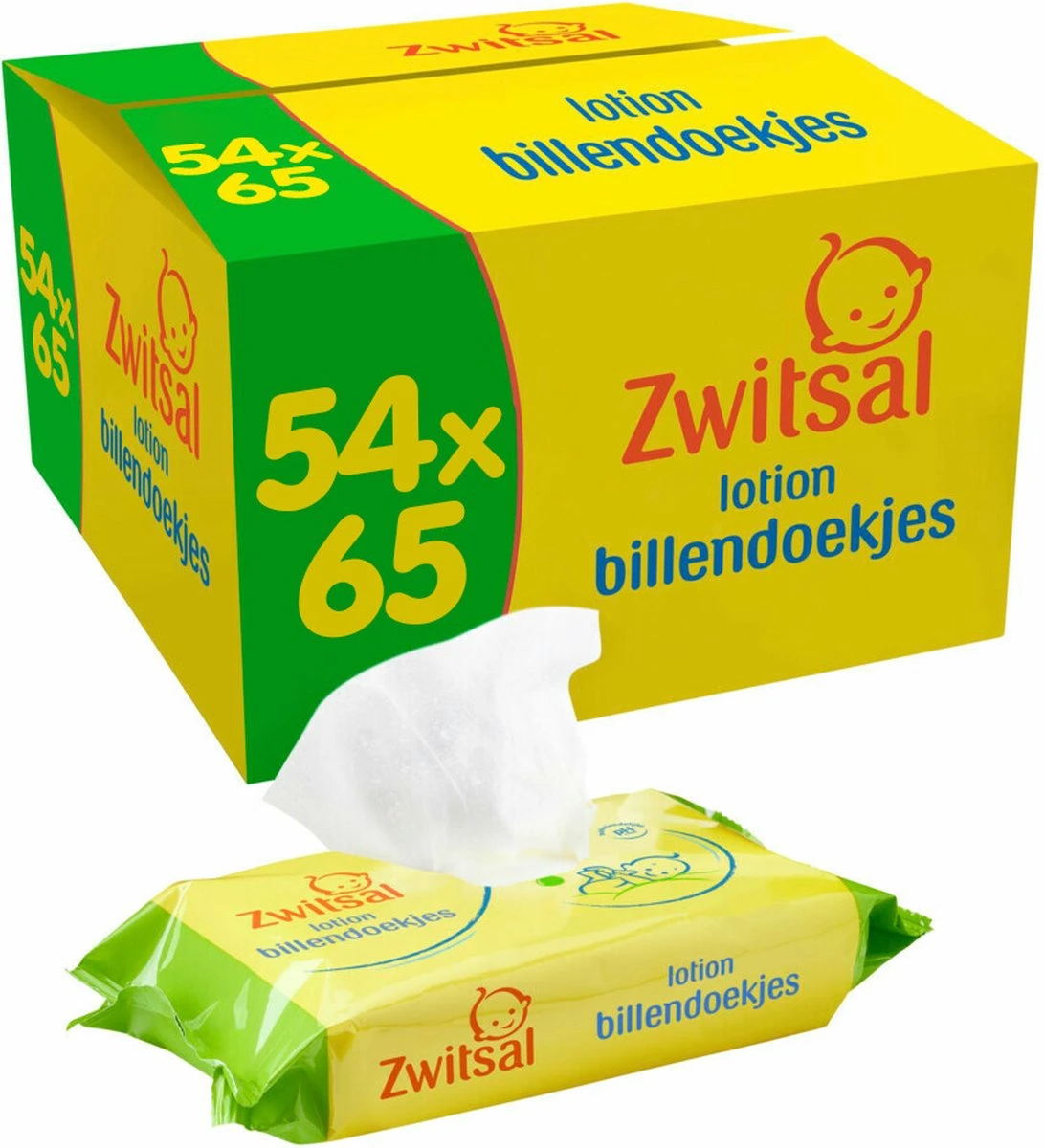 Zwitsal - Billendoekjes Lotion - 54 X 65 - 3510 Babydoekjes 3 Zwitsal - Billendoekjes Lotion - 54 X 65 - 3510 Babydoekjes