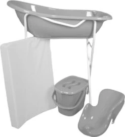 MamaLoes Lichtgrijs Badset Incl. Witte Badstandaard -Winkel Voor Babyverzorgingsproducten 1091x1200 2