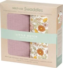 Little Dutch - Swaddle Doeken 70 X 70 Vintage Little Flowers / Pure Mauve -Winkel Voor Babyverzorgingsproducten 1100x1200 1