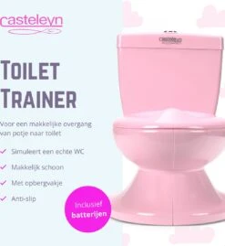 Casteleyn - Toilet Trainer - WC Potje - Plaspotje - Kinder Toilet - Met Geluid - Tot 21KG - Roze -Winkel Voor Babyverzorgingsproducten 1100x1200 2