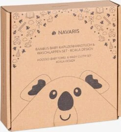 Navaris Badcape Met Capuchon Voor Baby - Set Met Badcape En Washandje - 100% Bamboe - Voor Baby's Van 0-12 Maanden - Oeko-tex Gecertificeerd - Koala -Winkel Voor Babyverzorgingsproducten 1102x1200 1
