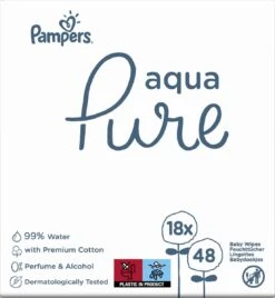 Pampers® Pampers Aqua Pure Billendoekjes - 864 Doekjes -Winkel Voor Babyverzorgingsproducten 1104x1200