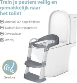 Merkloos Levlo Goods WC Verkleiner – WC Verkleiner Met Trapje – Toilettrainer – Verstelbaar – Incl. Handvaten - Grijs -Winkel Voor Babyverzorgingsproducten 1116x1200 2