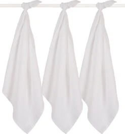 Jollein Hydrofiel Multidoek Basic 70x70cm - White - 3 Stuks 8 Jollein Hydrofiel Multidoek Basic 70x70cm - White - 3 Stuks -Winkel Voor Babyverzorgingsproducten 1119x1200