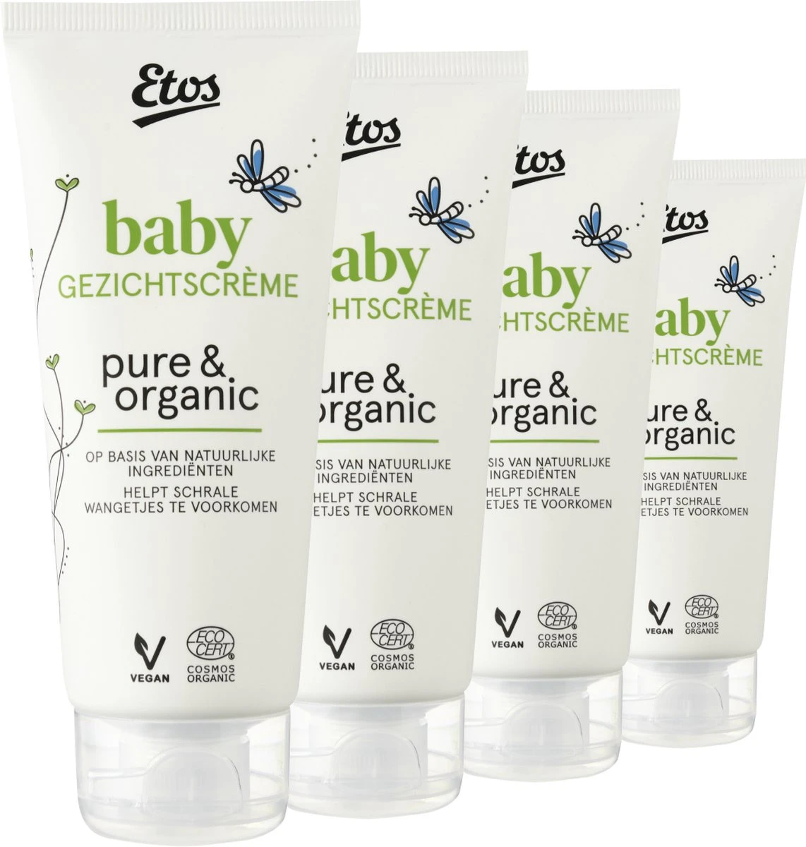 Etos Baby Gezichtscreme - Pure & Organic - Vegan - 4 X 100ML 3 Etos Baby Gezichtscreme - Pure & Organic - Vegan - 4 X 100ML
