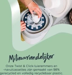 Tommee Tippee Milieuvriendelijke Twist & Click Luieremmer - Met 1 Navulcassette - Groen -Winkel Voor Babyverzorgingsproducten 1150x1200 5