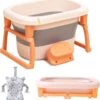 FOXSPORT Babybadje - Inklapbaar Bad - Bad Baby - Zitbad - Bath Bucket - Opvouwbaar Bad Kinderen - Baby Badje - Opvouwbaar Bad Baby - Opvouwbaar Bad - Baby Badkussen - Oranje -Winkel Voor Babyverzorgingsproducten 1154x1200 3