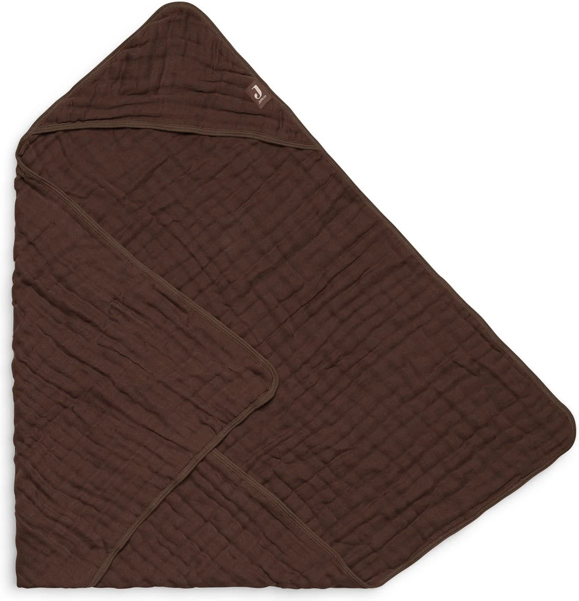 Jollein Badcape Wrinkled 75x75cm - Nougat 12 Jollein Badcape Wrinkled 75x75cm - Nougat - Afbeelding 11