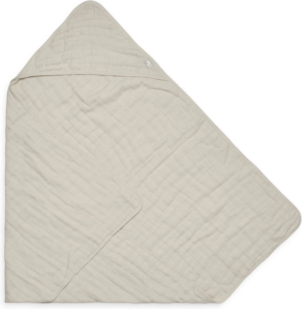 Jollein Badcape Wrinkled 75x75cm - Nougat 5 Jollein Badcape Wrinkled 75x75cm - Nougat - Afbeelding 4