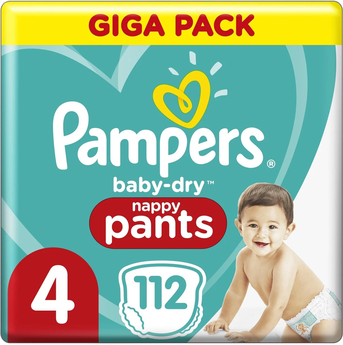 Pampers® Pampers Baby-Dry Pants - Maat 4 (9kg-15kg) - 112 Luierbroekjes - Giga Pack 14 Pampers® Pampers Baby-Dry Pants - Maat 4 (9kg-15kg) - 112 Luierbroekjes - Giga Pack - Afbeelding 12