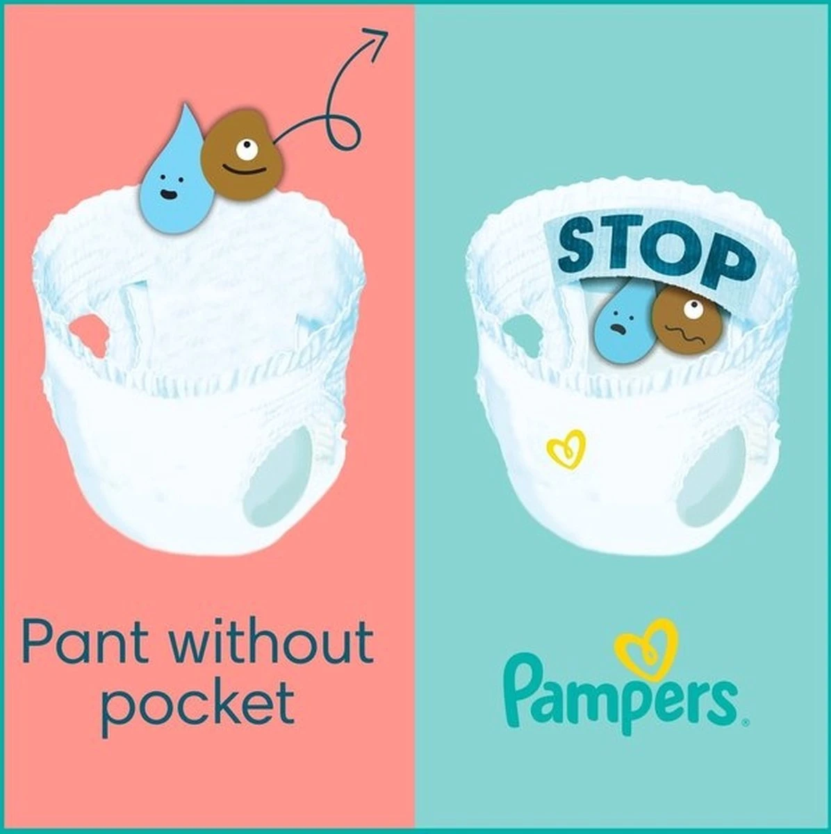 Pampers® Pampers Premium Protection Pants Luierbroekjes - Maat 6 (15+kg) - 60 Stuks 8 Pampers® Pampers Premium Protection Pants Luierbroekjes - Maat 6 (15+kg) - 60 Stuks - Afbeelding 6