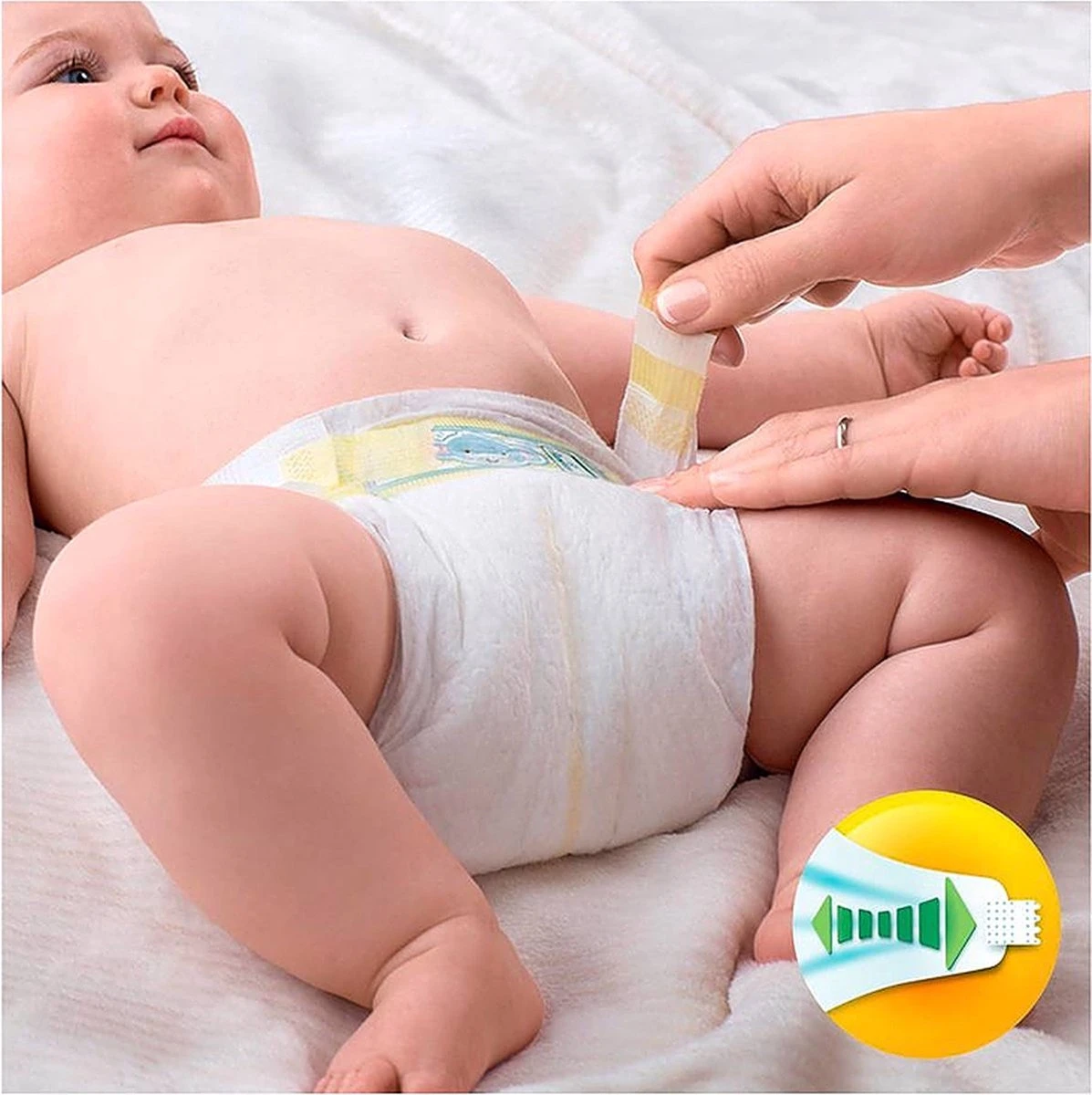 Pampers® Pampers Premium Protection - Maat 1 (New Born) 2-5 Kg - 88 Stuks - Luiers 11 Pampers® Pampers Premium Protection - Maat 1 (New Born) 2-5 Kg - 88 Stuks - Luiers - Afbeelding 9