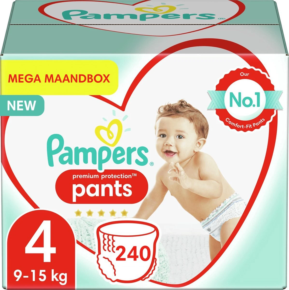 Pampers® Pampers - Premium Protection Pants - Maat 4 - Mega Maandbox - 240 Broekjes 3 Pampers® Pampers - Premium Protection Pants - Maat 4 - Mega Maandbox - 240 Broekjes