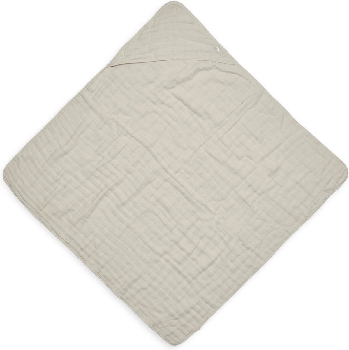Jollein Badcape Wrinkled 75x75cm - Nougat 2 Jollein Badcape Wrinkled 75x75cm - Nougat