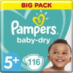 Pampers® Pampers Baby Dy Maat 5+ - 116 Luiers (2x58) - 12-17KG