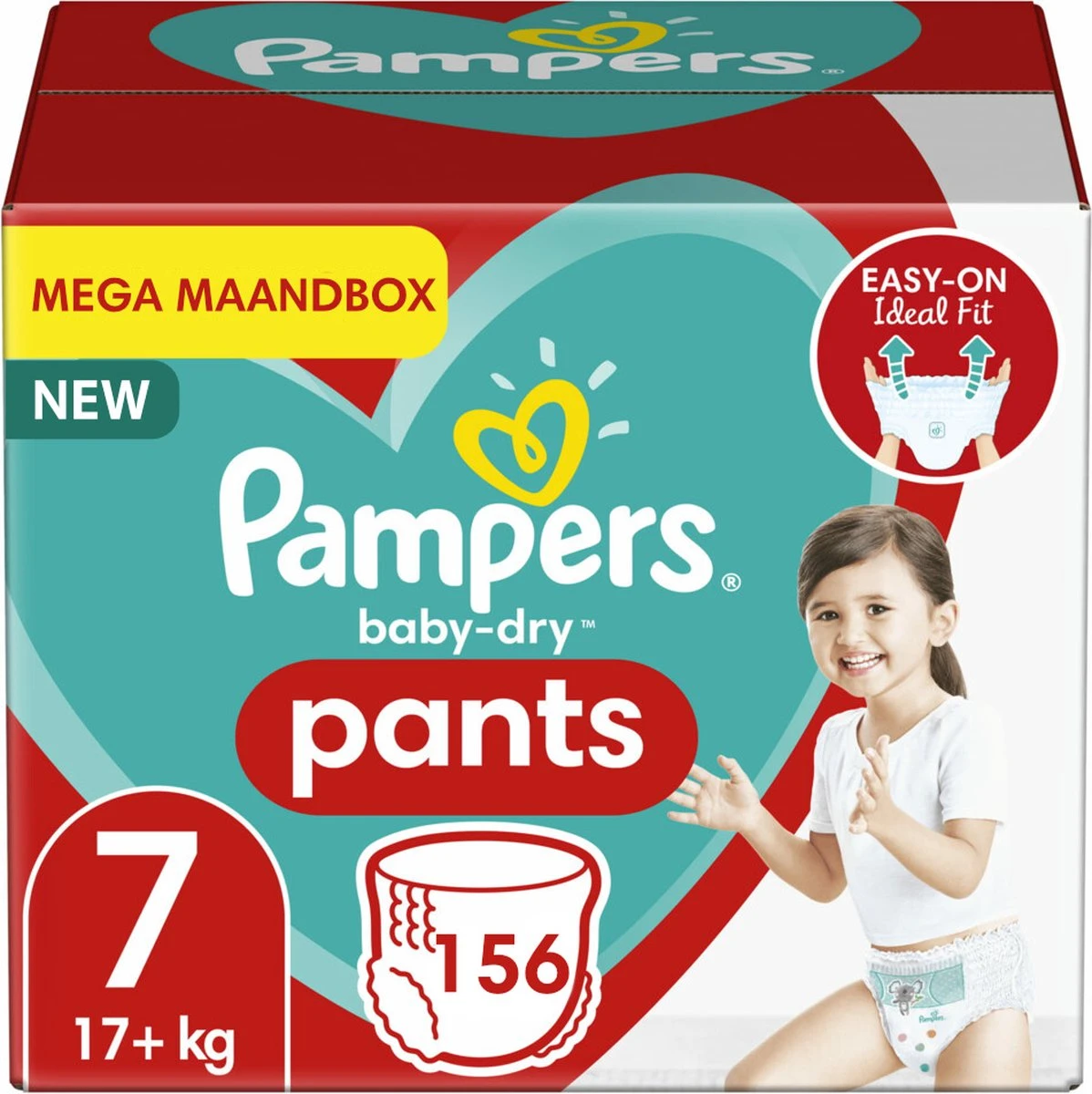 Pampers® Pampers - Baby Dry Pants - Maat 7 - Mega Maandbox - 156 Luierbroekjes 3 Pampers® Pampers - Baby Dry Pants - Maat 7 - Mega Maandbox - 156 Luierbroekjes