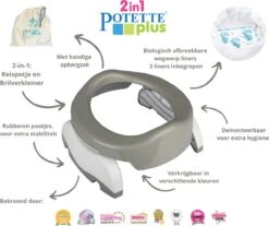 Potette Plus 2-in-1 Reispotje - Grijs 5 Potette Plus 2-in-1 Reispotje - Grijs -Winkel Voor Babyverzorgingsproducten 1200x1005