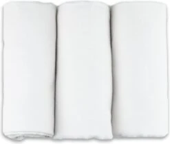 Flanellen Luiers - 3 Pack - 80cm X 80cm - Wit - FENSILO