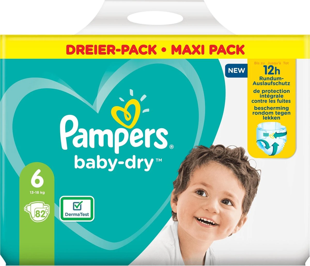 Pampers® Pampers - Baby Dry - Maat 6 - Mega Pack - 82 Luiers 5 Pampers® Pampers - Baby Dry - Maat 6 - Mega Pack - 82 Luiers - Afbeelding 3