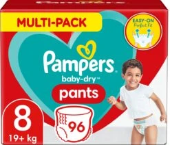 Pampers® Pampers Baby-Dry Luierbroekjes - Maat 8 (19kg+) - 96 Stuks - Multi-Pack