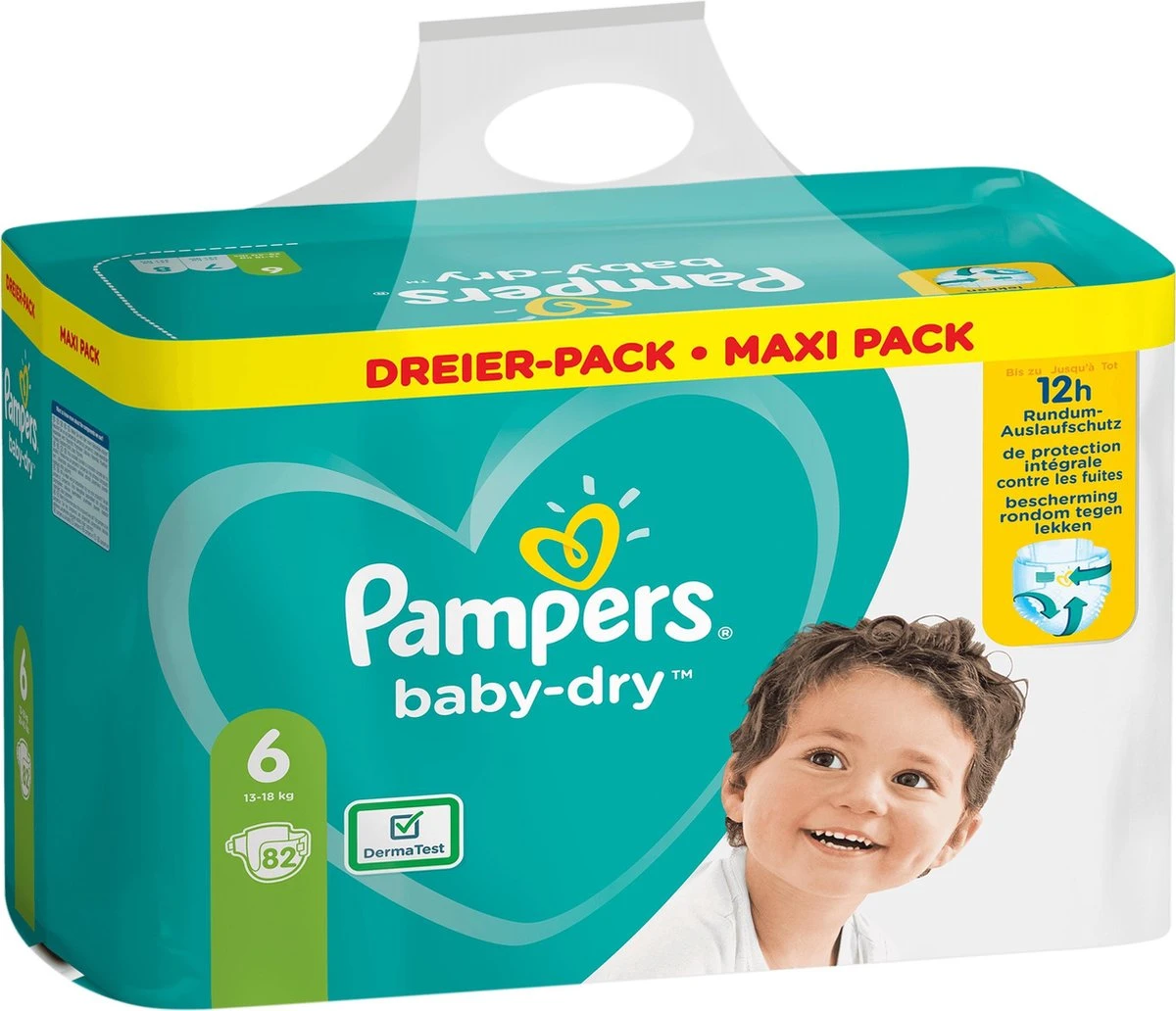 Pampers® Pampers - Baby Dry - Maat 6 - Mega Pack - 82 Luiers 18 Pampers® Pampers - Baby Dry - Maat 6 - Mega Pack - 82 Luiers - Afbeelding 16