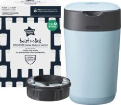 Tommee Tippee Milieuvriendelijke Twist & Click Luieremmer - Met 1 Navulcassette - Blauw -Winkel Voor Babyverzorgingsproducten 1200x1039 1