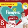 Pampers® Pampers - Baby Dry Pants - Maat 8 - Mega Pack - 36 Luierbroekjes -Winkel Voor Babyverzorgingsproducten 1200x1043