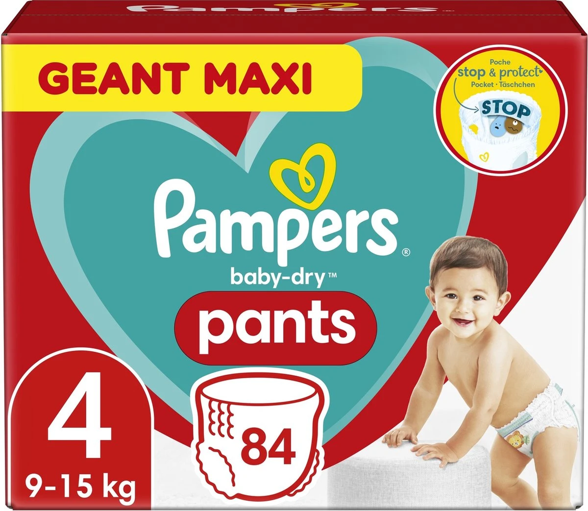 Pampers® Pampers - Baby Dry Pants - Maat 4 - Mega Pack - 84 Luierbroekjes 5 Pampers® Pampers - Baby Dry Pants - Maat 4 - Mega Pack - 84 Luierbroekjes - Afbeelding 3