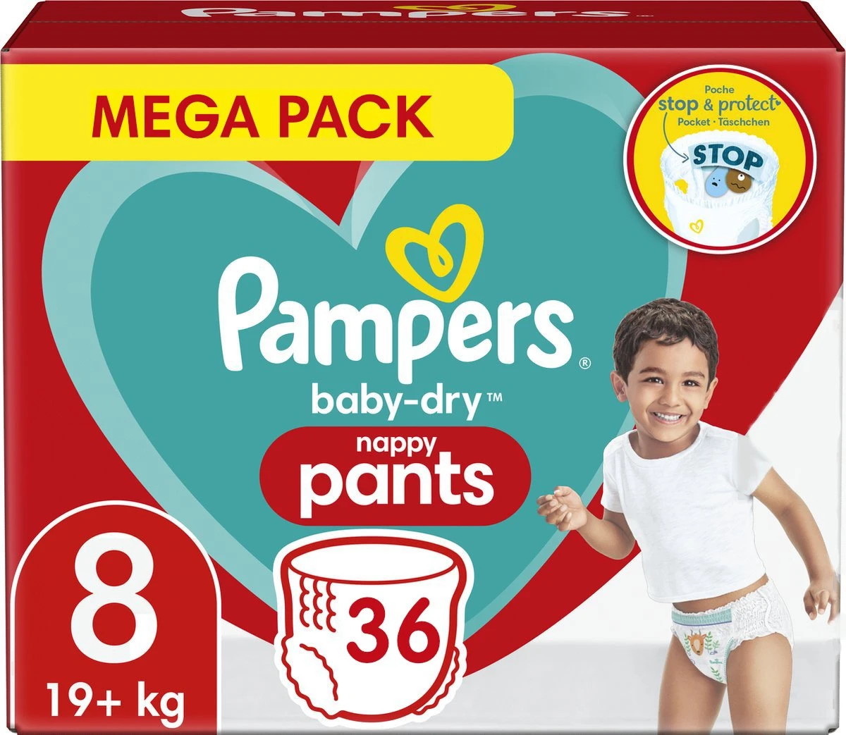Pampers® Pampers - Baby Dry Pants - Maat 8 - Mega Pack - 36 Luierbroekjes 2 Pampers® Pampers - Baby Dry Pants - Maat 8 - Mega Pack - 36 Luierbroekjes