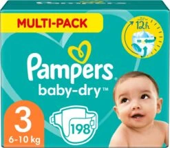 Pampers® Pampers Baby-Dry Luiers - Maat 3 (6-10 Kg) - 198 Stuks - Multi-Pack -Winkel Voor Babyverzorgingsproducten 1200x1045 1