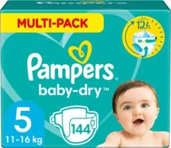 Pampers® Pampers Baby-Dry Luiers - Maat 5 (11-16 Kg) - 144 Stuks - Multi-Pack -Winkel Voor Babyverzorgingsproducten 1200x1045 2