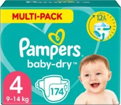 Pampers® Pampers Baby-Dry Luiers - Maat 4 (9-14 Kg) - 174 Stuks - Multi-Pack -Winkel Voor Babyverzorgingsproducten 1200x1045 6
