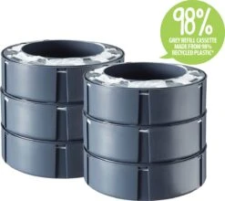 Tommee Tippee Simplee Sangenic Luieremmer, Milieuvriendelijker Systeem, Inclusief 6 Navulcassettes Met Duurzaam Geproduceerde Antibacteriële GREENFILM, Grijs -Winkel Voor Babyverzorgingsproducten 1200x1068 13
