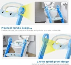 Buxibo Kinder WC Met Opstapje - WC Bril Kind - Kinderzitting WC - Toilet Verkleiner - Toilettrainer - Blauw -Winkel Voor Babyverzorgingsproducten 1200x1097 2