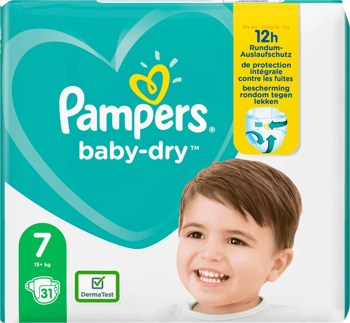 Pampers® Pampers Baby-Dry Maat 7 (15kg+) - 31 Luiers 3 Pampers® Pampers Baby-Dry Maat 7 (15kg+) - 31 Luiers