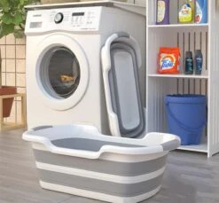 Merkloos Baby Badje Opvouwbaar - Multifunctioneel - Wasmand - Opbergmand - Speelgoed Opslag - Babybadje -Winkel Voor Babyverzorgingsproducten 1200x1111 4