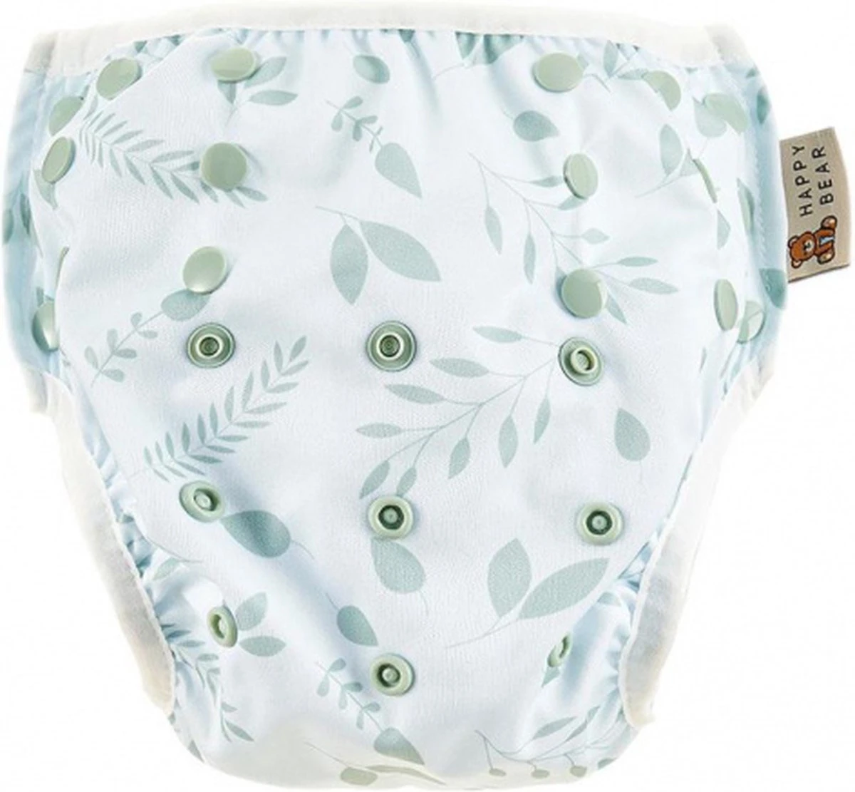 HappyBear | Zwemluier - Botanical | 0-3 Jaar | Wasbaar | Licht En Compact - Handig Voor Op Reis | Goede Pasvorm Door Elastische Sluiting 3 HappyBear | Zwemluier - Botanical | 0-3 Jaar | Wasbaar | Licht En Compact - Handig Voor Op Reis | Goede Pasvorm Door Elastische Sluiting