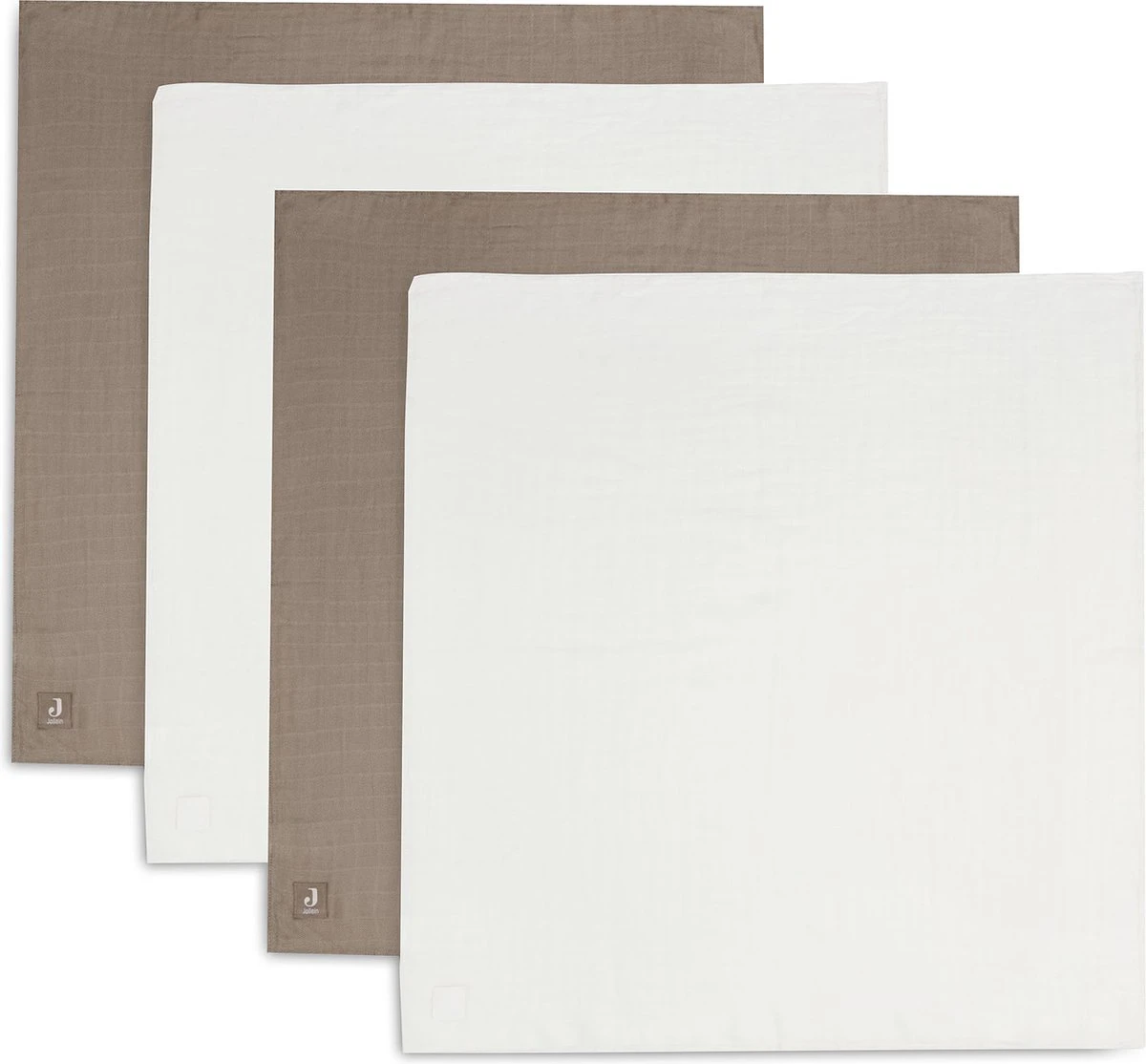 Jollein Hydrofiele Doek Small Bamboe Katoen 70x70cm - Biscuit/Ivory - 4 Stuks 3 Jollein Hydrofiele Doek Small Bamboe Katoen 70x70cm - Biscuit/Ivory - 4 Stuks