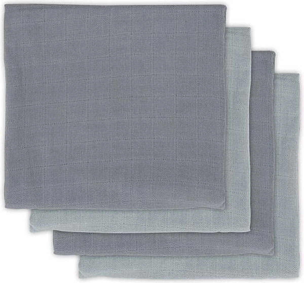 Jollein Hydrofiele Doek Small 70x70cm Bamboe Katoen - Storm Grey - 4 Stuks 22 Jollein Hydrofiele Doek Small 70x70cm Bamboe Katoen - Storm Grey - 4 Stuks - Afbeelding 20