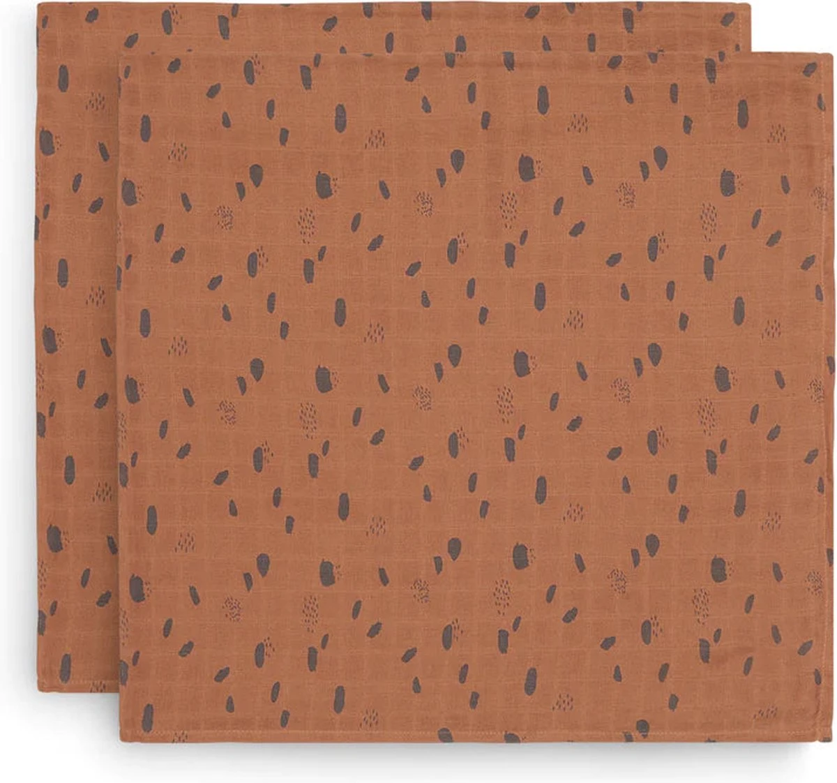 Jollein Hydrofiel Multidoek Spot 115x115cm - Caramel - 2 Stuks 3 Jollein Hydrofiel Multidoek Spot 115x115cm - Caramel - 2 Stuks